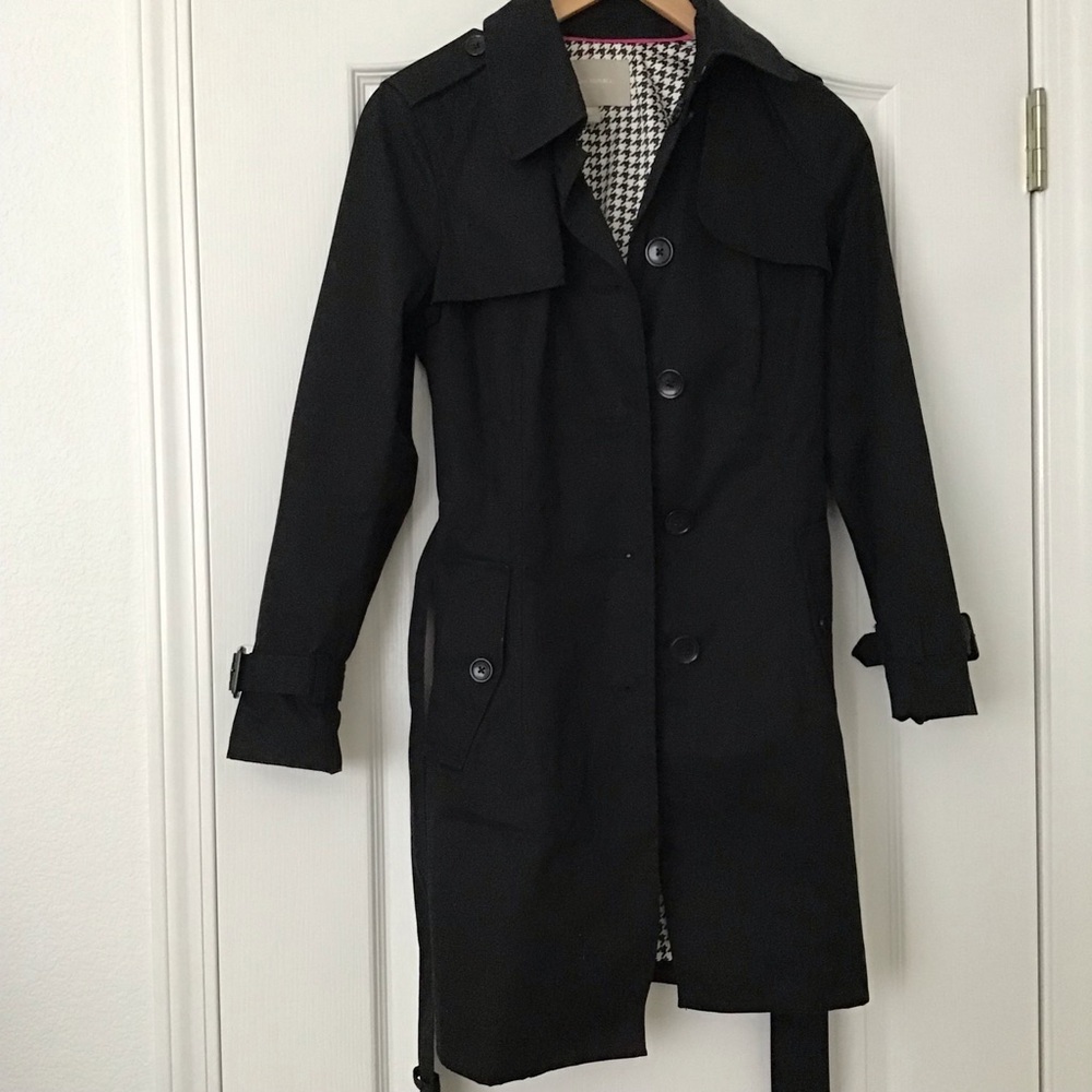 (Like New) Banana Republic Black Trench Coat
